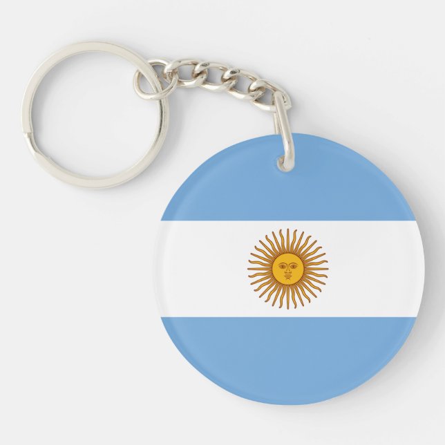 Llavero Bandera Patriótica Argentina (Frente)