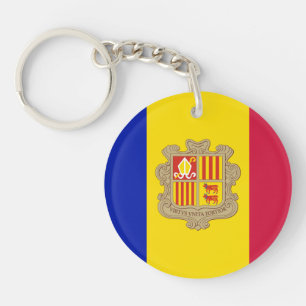 Llavero Bandera patriótica de Andorra