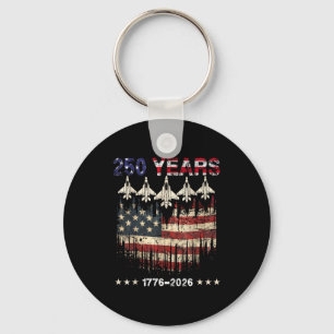 Llavero bandera patriótica de aniversario 250 USA 250.º 4