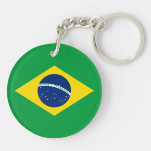 Llavero Bandera Patriótica de Brasil