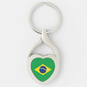 Llavero Bandera Patriótica de Brasil