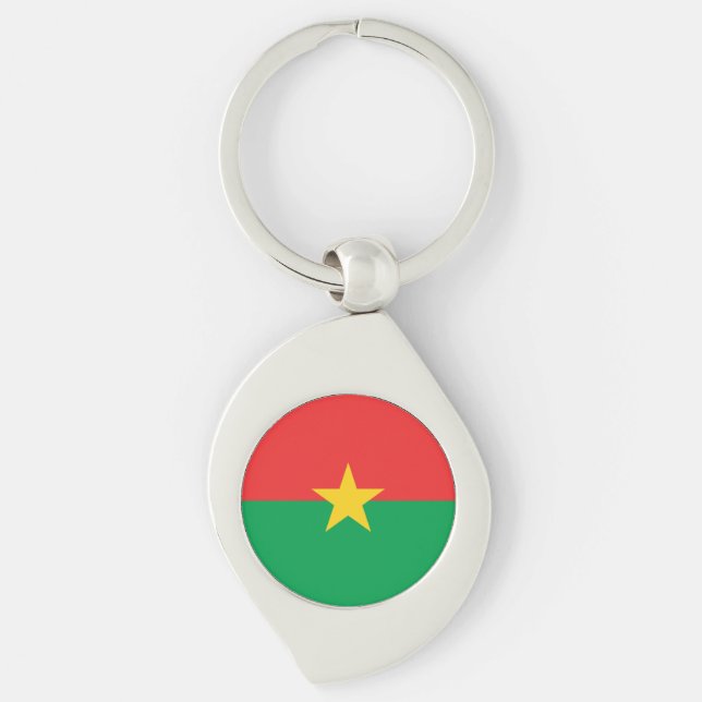 Llavero Bandera patriótica de Burkina Faso (Anverso)