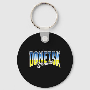 Llavero Bandera patriótica de Donetsk Ucrania Orgullo naci