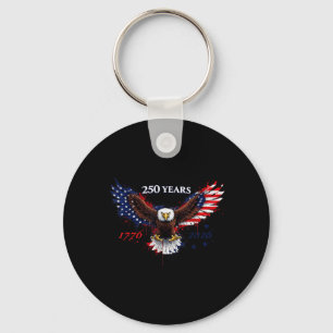 Llavero Bandera Patriótica del Águila Americana 250 Años 1