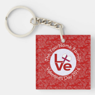 Llavero Bandera personalizada Roja AMOR Islas Feroe