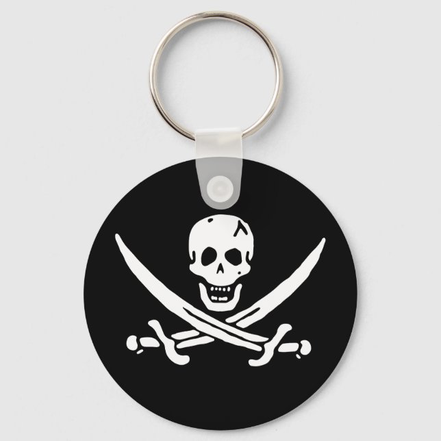Llavero Bandera pirata (Anverso)