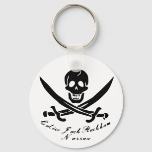 Llavero Bandera pirata Calico Jack Nassau Jolly Roger