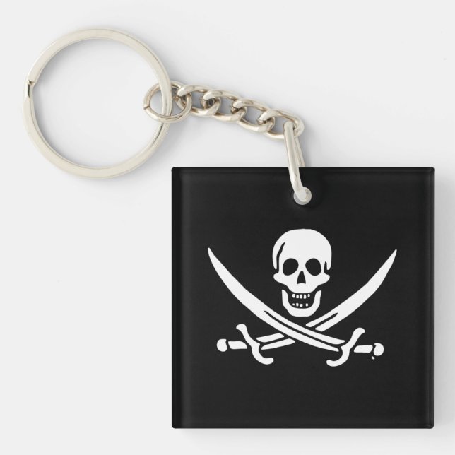 Llavero Bandera pirata de Jolly roger (Frente)