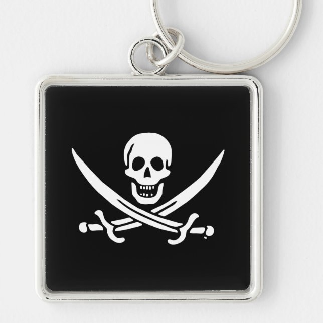 Llavero Bandera pirata de Jolly roger (Frente)