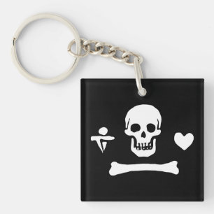 Llavero Bandera pirata de Stede Bonnet Jolly Roger