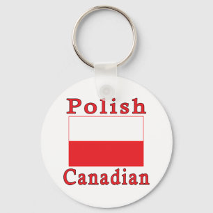 Llavero Bandera polaca canadiense
