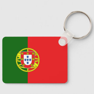 Llavero Bandera portuguesa de texto personalizado