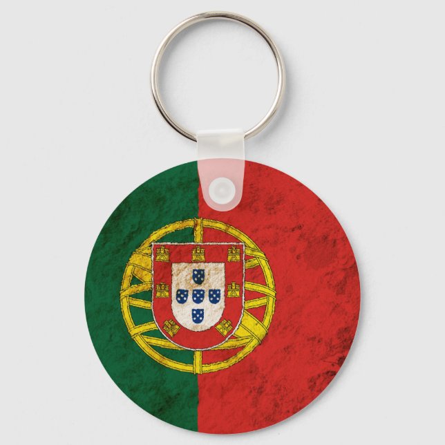 Llavero Bandera portuguesa irregular (Anverso)