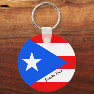 Llavero Bandera puertorriqueña y Puerto Rico, patriotas/de