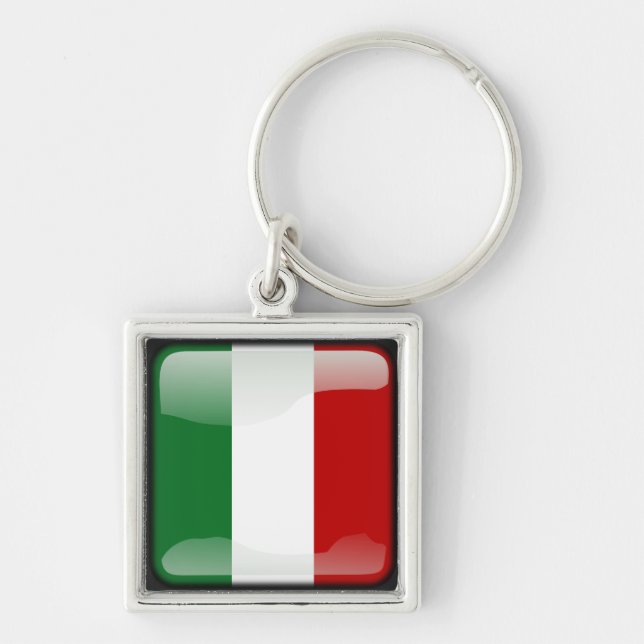Llavero Bandera pulida italiana (Frente)