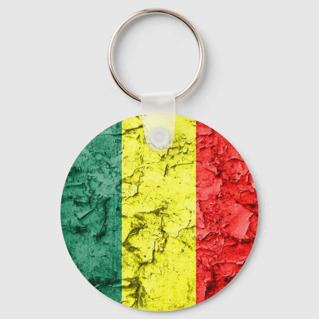 Llavero Bandera rasta vintage (Anverso)