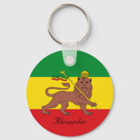 Bandera rastafari del personalizado León etíope de