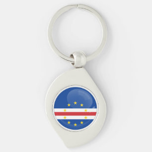 Llavero Bandera redonda de Cabo Verde