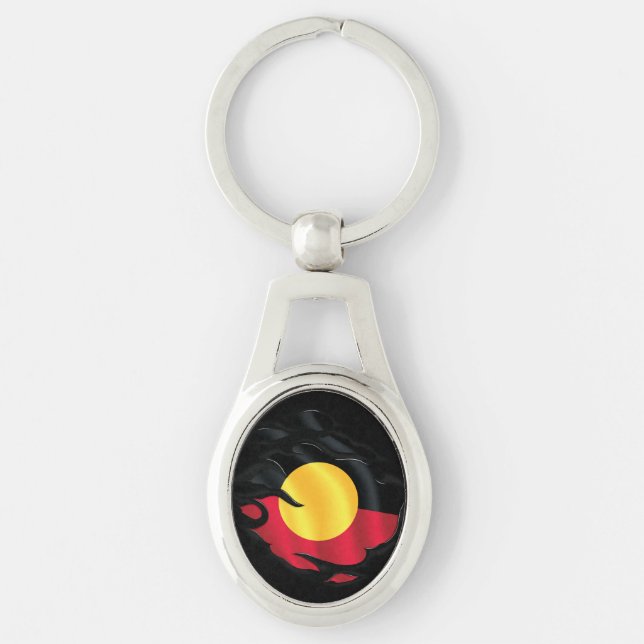 Llavero Bandera robada aborigen (Anverso)