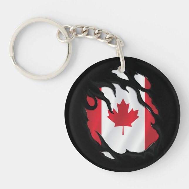 Llavero Bandera robada de Canadá (Frente)