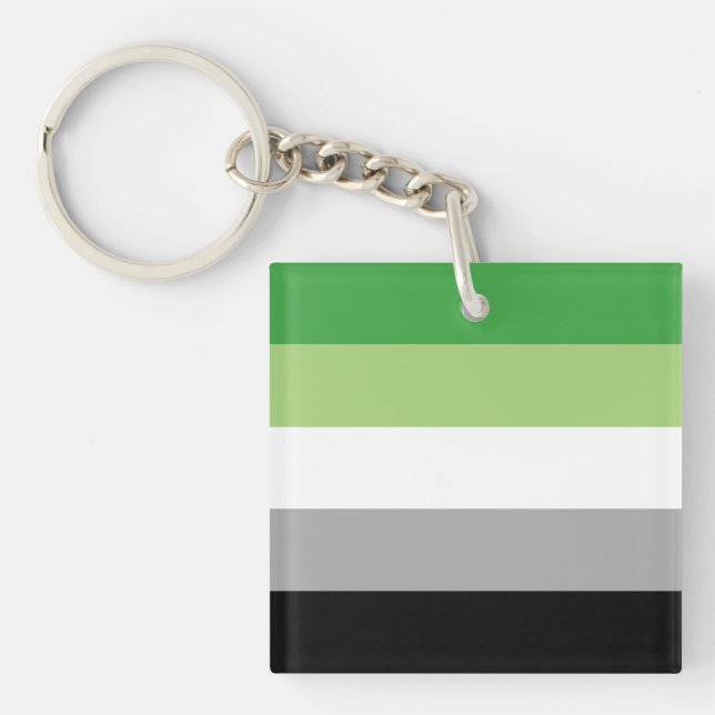 Llavero Bandera romántica (Frente)