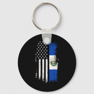 Llavero Bandera Salvadoreña Americana - Camiseta El Salvad