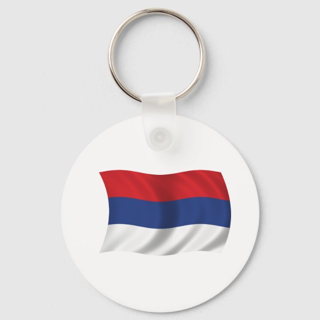 Llavero Bandera serbia (Anverso)