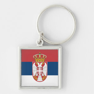 Llavero Bandera serbia y vacaciones en Serbia, viajes y de