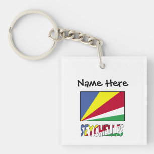 Llavero Bandera Seychellense de Seychelles Personalización