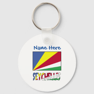 Llavero Bandera Seychellense de Seychelles Personalización
