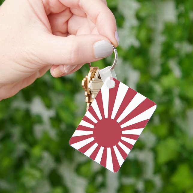 Llavero Bandera solar imperial en ascenso de Japón, Edo a  (Mano)