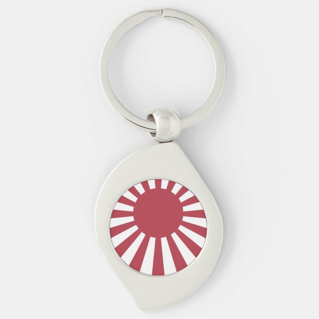 Llavero Bandera solar imperial en ascenso de Japón, Edo a  (Anverso)