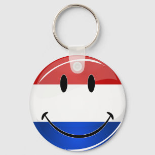 Llavero Bandera sonriente de Holanda Países Bajos