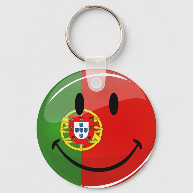 Llavero Bandera sonriente portuguesa (Anverso)