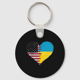 Llavero Bandera ucraniana americana América Estados Unidos