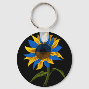 Llavero Bandera ucraniana de girasol junto a Ucrania