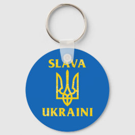 Llavero Bandera ucraniana de Slava Ukraini