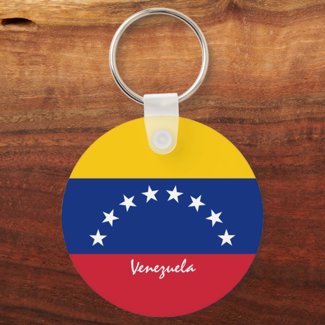 Llavero Bandera venezolana y patriotas/deportes en Venezue (Anverso)