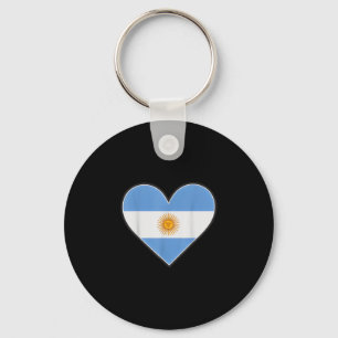 Llavero Bandera vintage argentina corazón orgullo país áni