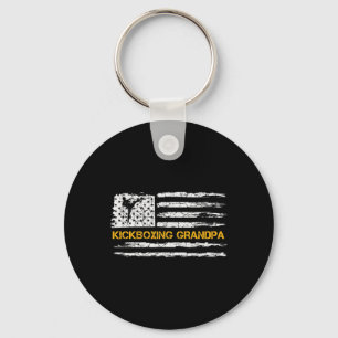 Llavero Bandera Vintage De Usa Luchador De Mma Kickboxing