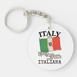 Llavero Bandera vintage del país Italia
