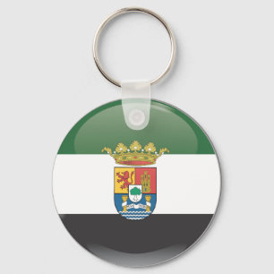 Llavero Bandera y escudo de Extremadura