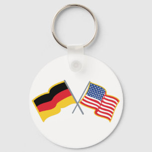Llavero Banderas americanas alemanas