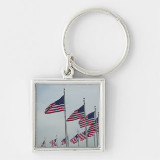 Llavero Banderas americanas en el Monumento a Washington