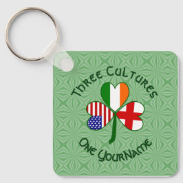 Llavero Banderas americanas inglesas irlandesas destrozan
