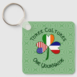 Llavero Banderas americanas irlandesas chisporrotean tu no