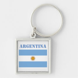 Llavero Banderas de Argentina Futbol Fútbol Azul Argentino