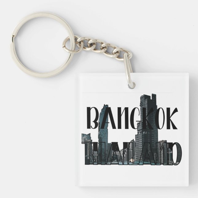 Llavero Bangkok Thailand - City, Travel, Thai (Frente)