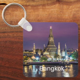 Llavero Bangkok Wat Arun Sunset BKK Tailandia Souvenir