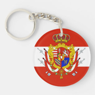 Llavero Banner blanco rojo Gran Ducado de la Toscana